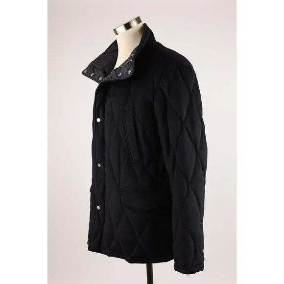 $2,650 Allegri Reversible Cashmere Down Quilted Jacket SZ 54/44 Navy LNWOT